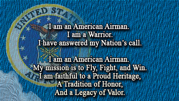 Warfighting ethos: pride, valor, the Airman’s Creed
