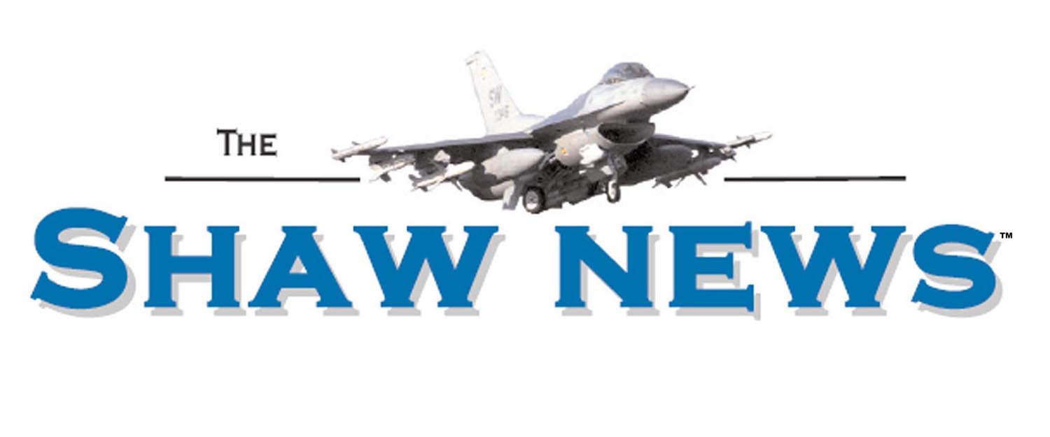 Graphic of an F-16 over text that reads The Shaw News Graphic of an F-16 over text that reads The Shaw News